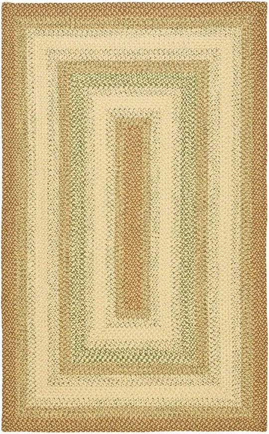Safavieh Braided BRD303A Area Rug - Rust/Multi, Size: 5 x 8 ft.