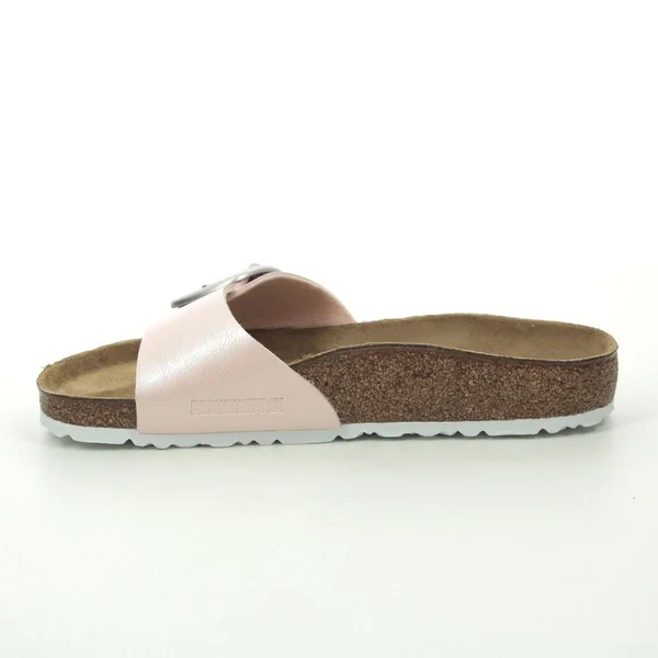 Birkenstock Madrid Buckle Pink Womens Slide Sandals 1018768 in Size 39