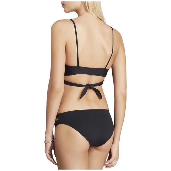 L*Space Swimwear Black Sweet & Chic Chloe Wrap Bikini Top (D - Xl) $79 Nwt