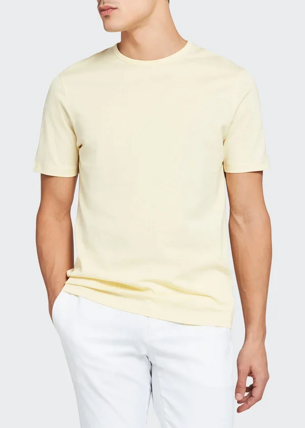 Theory Men's Precise Luxe Cotton Short-Sleeve Tee, Drift, Men's, S