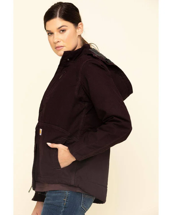 Carhartt Full Swing Caldwell Jacket, Women's Deep Wine/Shadow