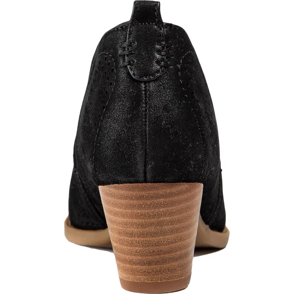 Baretraps Rizzo Womens Suede Block Heel Ankle Boots - Cognac