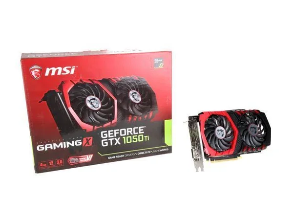 Recertified - MSI GeForce GTX 1050 Ti DirectX 12 GTX 1050 Ti Gaming x 4G 4GB 128-bit GDDR5 PCI Express 3.0 x16 HDCP Ready ATX Vi