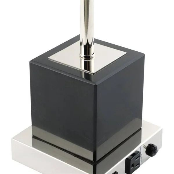 Elegant TL3037PN Lana 1 Light Polished Nickel Table Lamp