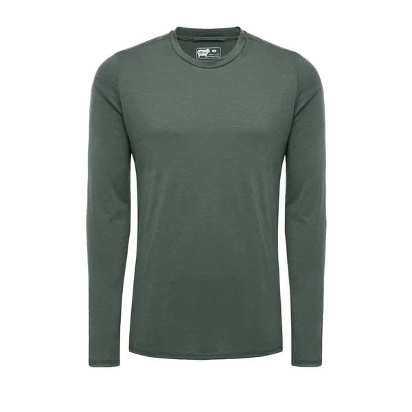Men's Merino Wool Long Sleeve - Cedar Green - Medium - Mens Shirts