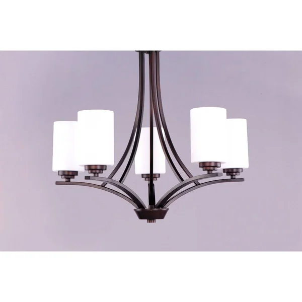 Maxim 20035SWOI Deven 5-Light Chandelier, Oil Rubbed Bronze