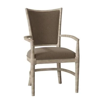 Garland Upholstered Arm Chair Fairfield Chair Body Fabric: 8789 Stone - Frame Color: French Oak