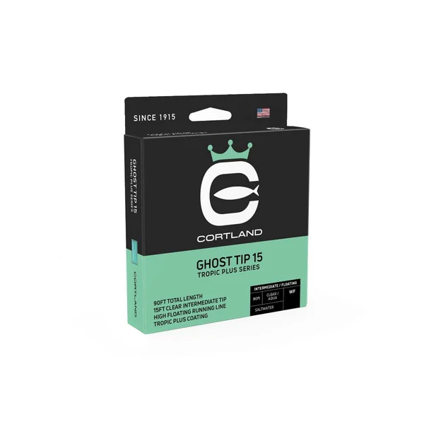 Cortland Tropic Plus Ghost Tip Fly Line WF10F/I; 15 ft. Clear Tip