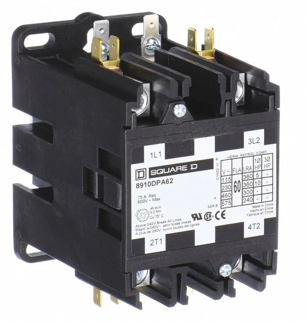 Square D Definite Purpose Contactor 8910DPA62V09