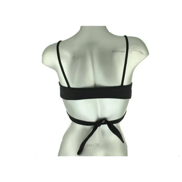 L*Space Swimwear Black Sweet & Chic Chloe Wrap Bikini Top (D - Xl) $79 Nwt