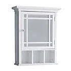 Elegant Home Fashions Hadley Medicine Cabinet in White - offers Ample Storage for Medicines, First Aid Items and Bathroom Necessit