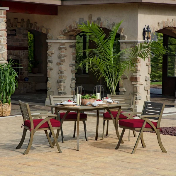 ProFoam Acrylic Outdoor Dining Chair Cushion Slate - Arden Selections