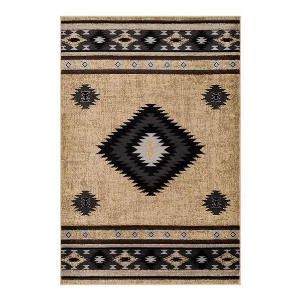 Walmart Vilma Beige Rustic 6'7 inch x 9'6 inch Area Rug