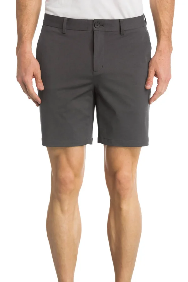 Most Comfortable - Stretch Woven Performance Dress Shorts - Men's Kinetic Short - Charcoal, 34