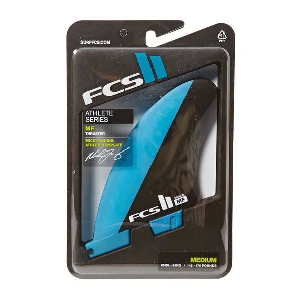 FCS II MF PC Tri Fins (Blue/Black - M)