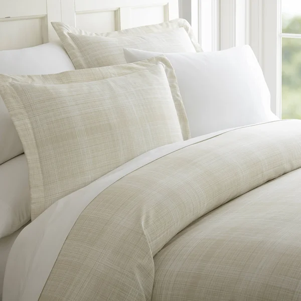 Home Collection 3 Piece Duvet Cover Set - Thatch Ultra Soft Print - California King/King, Ray