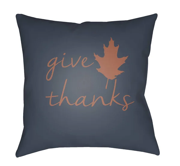 18x22 Black and Orange Square Throw Pillow Cover with Knife Edge