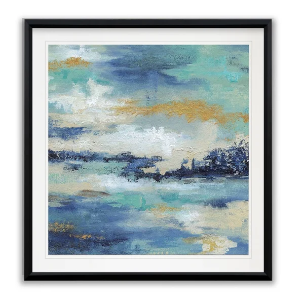 Sea Isle I -Framed Giclee Print - 28x28