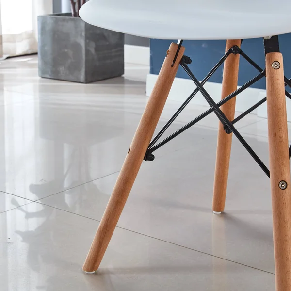 Nestfair Mid-Century Modern Dining Room Side Chair(Set of 2) - White