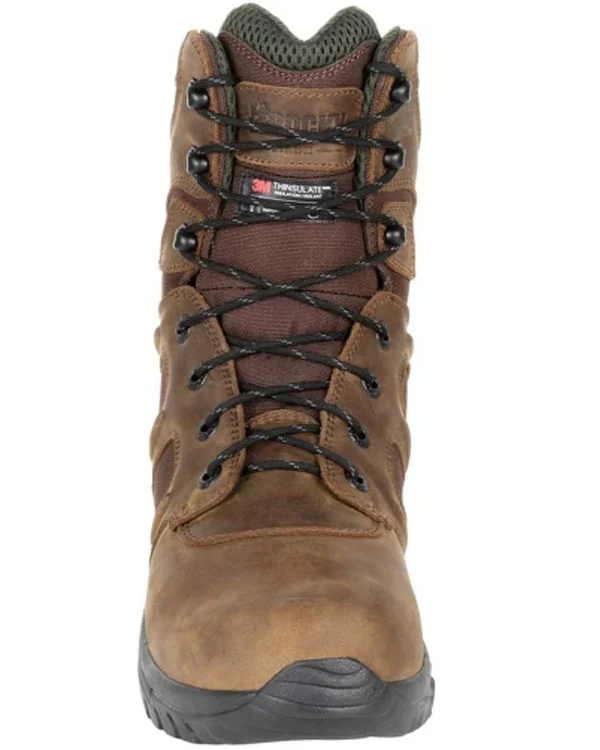 Men's Rocky Deerstalker Waterproof 400G Insulated Hiking Boot - Size: 8.5, Brown