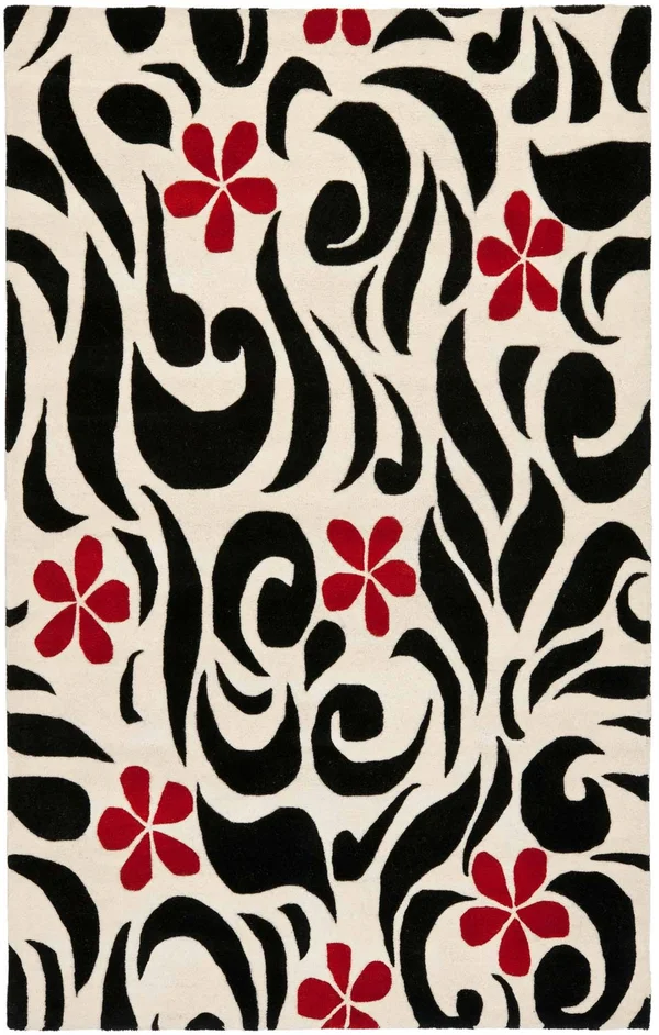 Safavieh Soho Ivory-Black 7&6x22 x 9&6x22 Rug