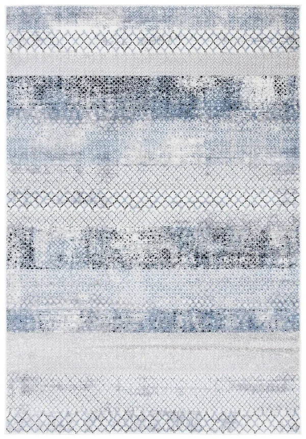 Safavieh ALA761G-210 2 ft. 2 in. x 10 ft. Amelia 700 Runner Rug Grey & Light Blue