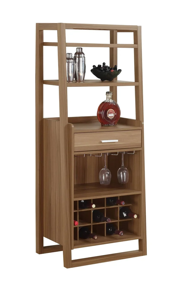 Monarch Walnut 60x22H Ladder Style Home Bar