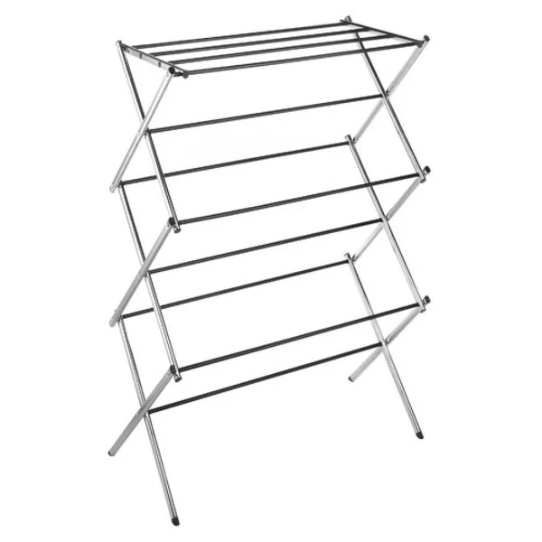 Whitmor Folding Clothes Drying Rack, Chrome