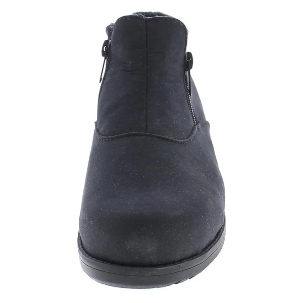 Toe Warmers Loren Womens Suede C Ankle Boots, Black