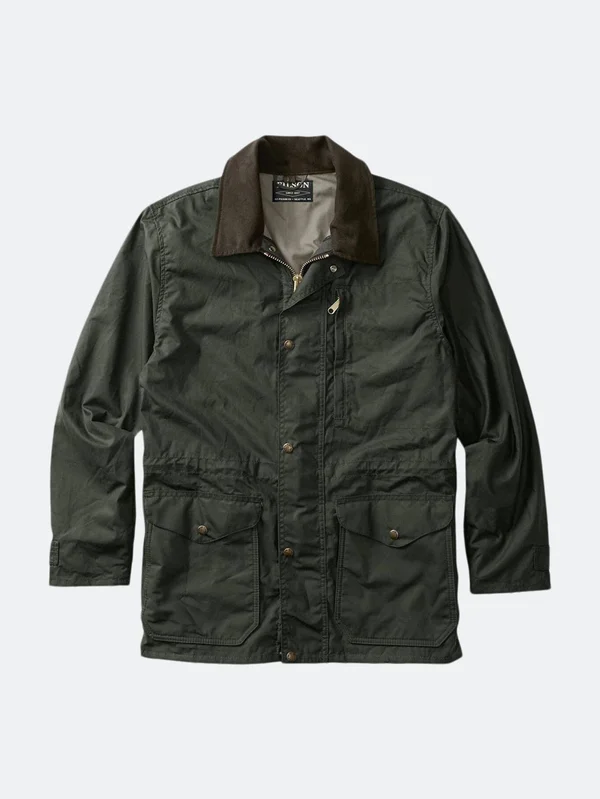 Filson Men's Cover Cloth Mile Marker Coat - Otter Green - 2XL