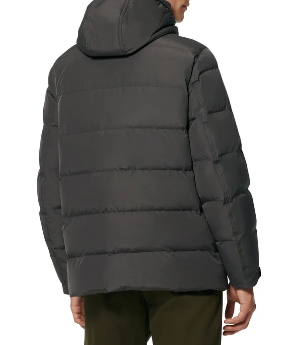 Andrew Marc Montrose Water Resistant Quilted Coat - Black - Large