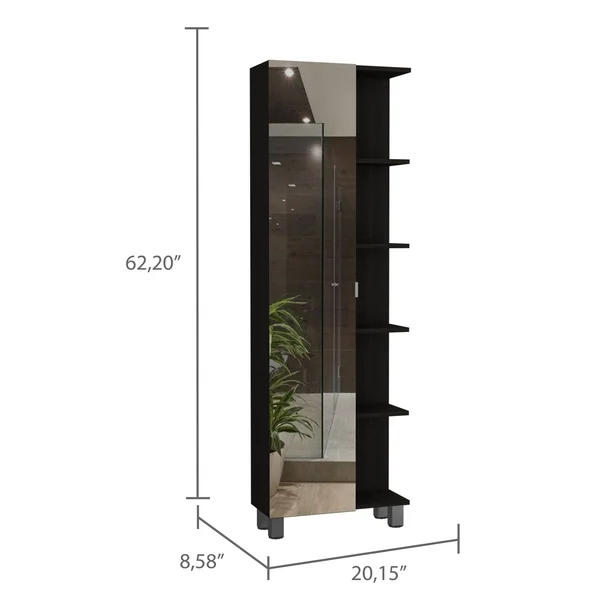 Los Angeles Linen Cabinet with Mirrror - FM Furniture MLB4441