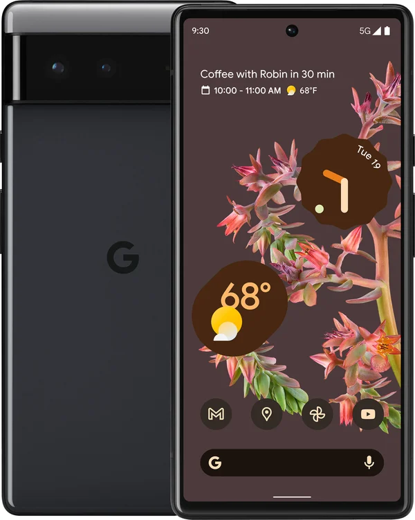 Google Pixel 6 128 GB in Stormy Black with installment