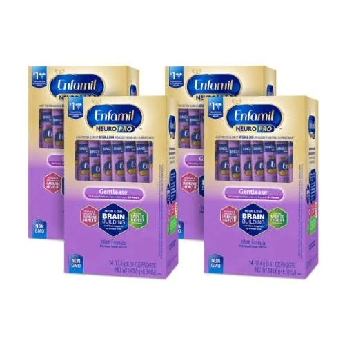 Enfamil Gentlease NeuroPro Baby Formula Powder - 4 pack, 34.16 oz box