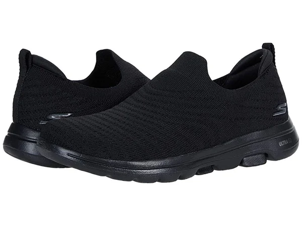 Skechers GOwalk 5 - Coastal View Black - Size 8.0