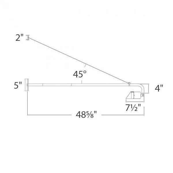 WAC Lighting Endurance LED Single Signage Light - WP-LED514-40-aBZ
