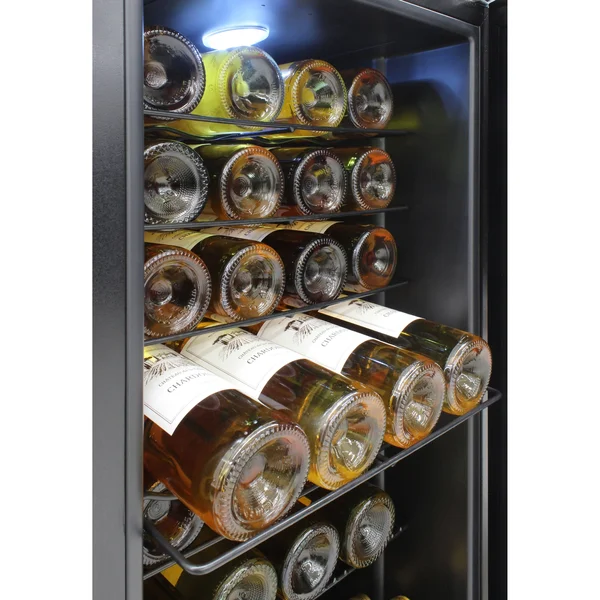 Vinotemp EL-28TS 17x22 28-Bottle Black Touch Screen Wine Cooler