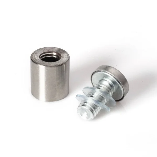 Outwater Stainless Steel Standoff 3/4 inch Diameter x 3/4 inch Barrel Length Brushed Finish 48 Piece Small Store Pack - 0 - Silv