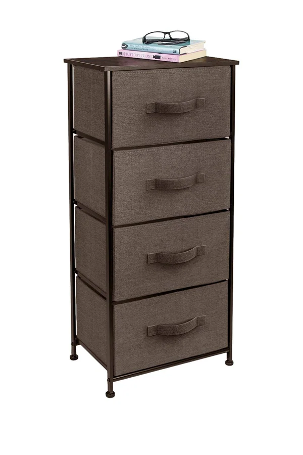 4 Drawers Chest Dresser - Brown