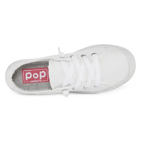 Pop Highbar Womens Sneakers, 5 Medium, White
