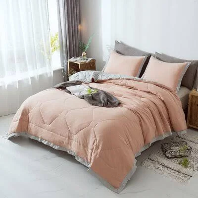 Spinelli Reversible Comforter Set Bungalow Rose Color: Peach - Size: King Comforter + 2 Shams