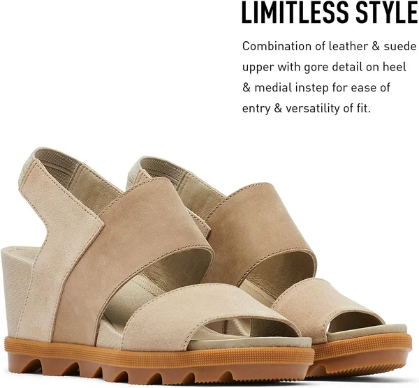 Sorel Womens Joanie II Slingback Wedge Sandal Size 10.5 - Tan