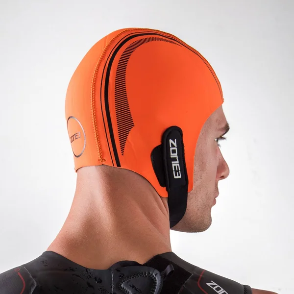 Zone3 Cap Neoprene Swim Orange - S