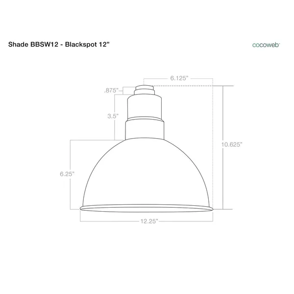 Cocoweb Blackspot 1 Light LED Cone Pendant - Bronze