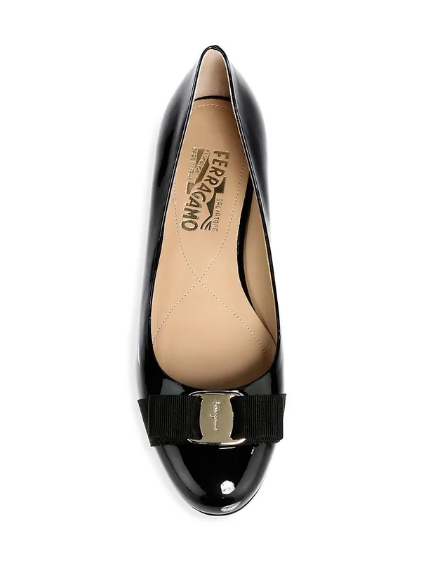 Salvatore Ferragamo Varina Patent Ballet Flats, New Blush