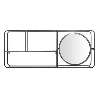 Belles Modern & Contemporary with Shelves Accent Mirror