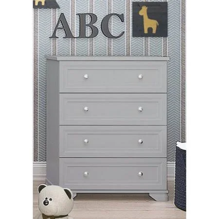 Essex 4 Drawer Chest Harriet Bee Color: Gray