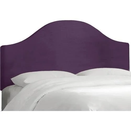 Curved Velvet Headboard, Multiple Colors and Sizes, Size: Full
