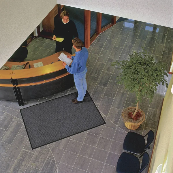 Notrax 117S0035CH Carpeted Entrance Mat - Charcoal, 3 x 5 ft.
