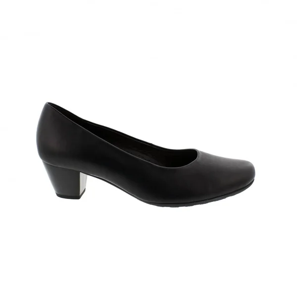 Gabor Brambling 02-120-57 Black Leather 6.5 UK Womens Court Shoes